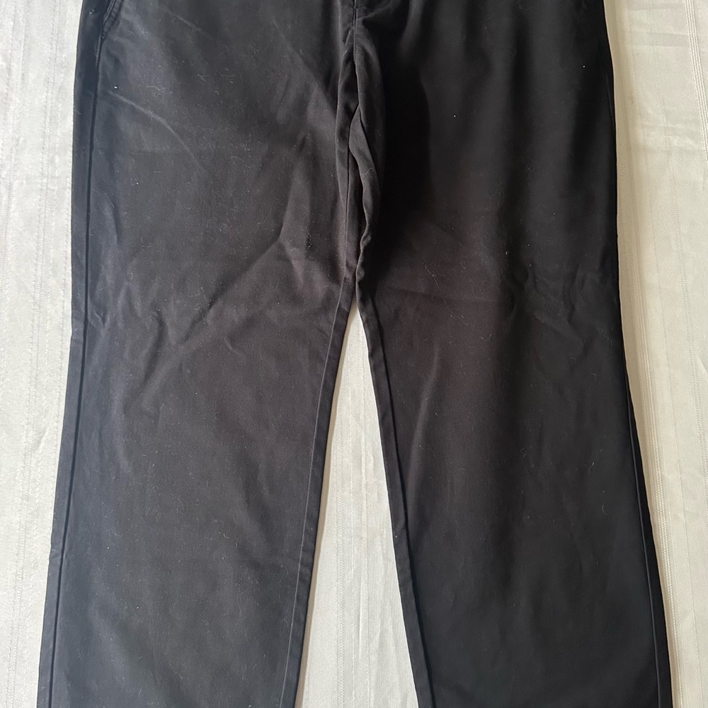 Perk Feel Good Chinos Black Slim Fit Stretch Mens 35x30 Preppy Work Office Pants